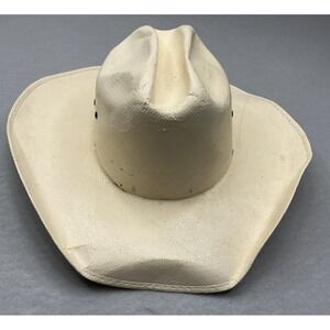 Stetson Cowboy Hat Tan Size 7 1/4 Western Felt Hat Wide Brim Used